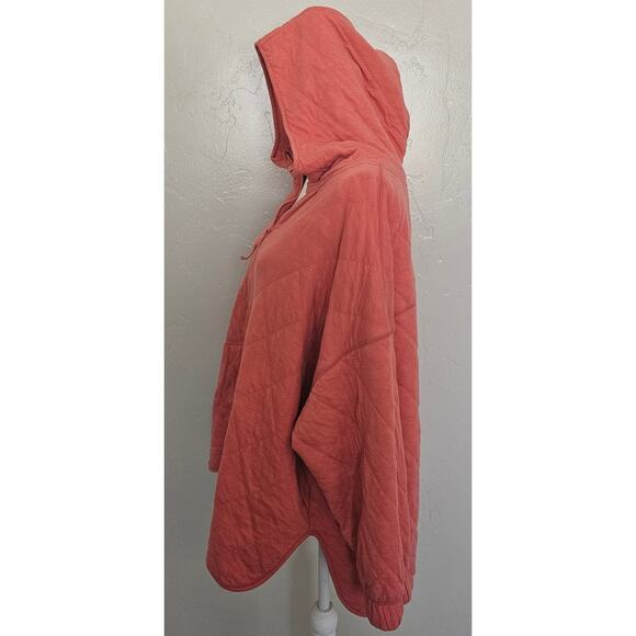 Old Navy Peach Orange Quilted Pullover Sweatshirt - Picture 2 of 9